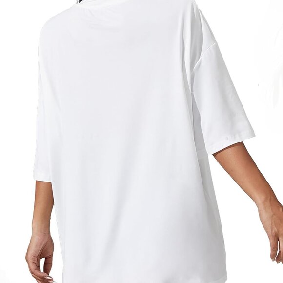 Oversized T Shirts for Women Short Sleeve Summer Loose Vintage Graphic Tees - Picture 2 of 5